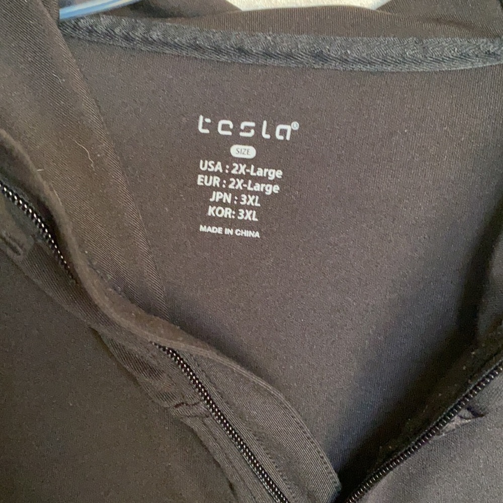 Tesla men’s 2X hoodie sweatshirt black EUC - Picture 2 of 5